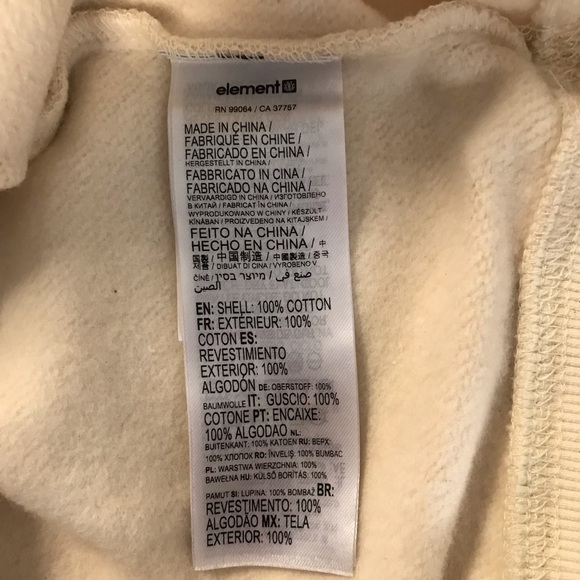 Jake Foreman Elements As Consciou Sweatshirt Women’s Size M Color Beige Pullover - Picture 6 of 16